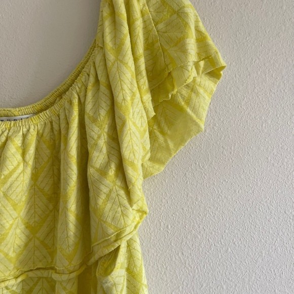 Studio women jpr women’s yellow off the shoulder blouse size 3XL - Picture 2 of 4